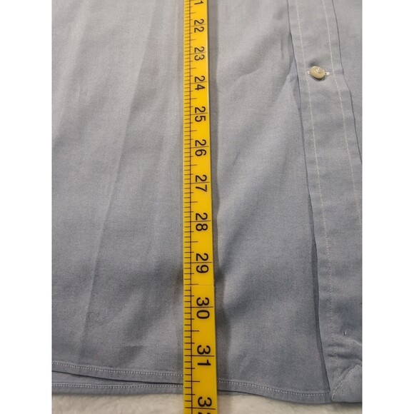 Ralph Lauren Classic Fit Flesh Pony Blue Men Button Shirt  17.5 34/35 *Stain* - Picture 10 of 12